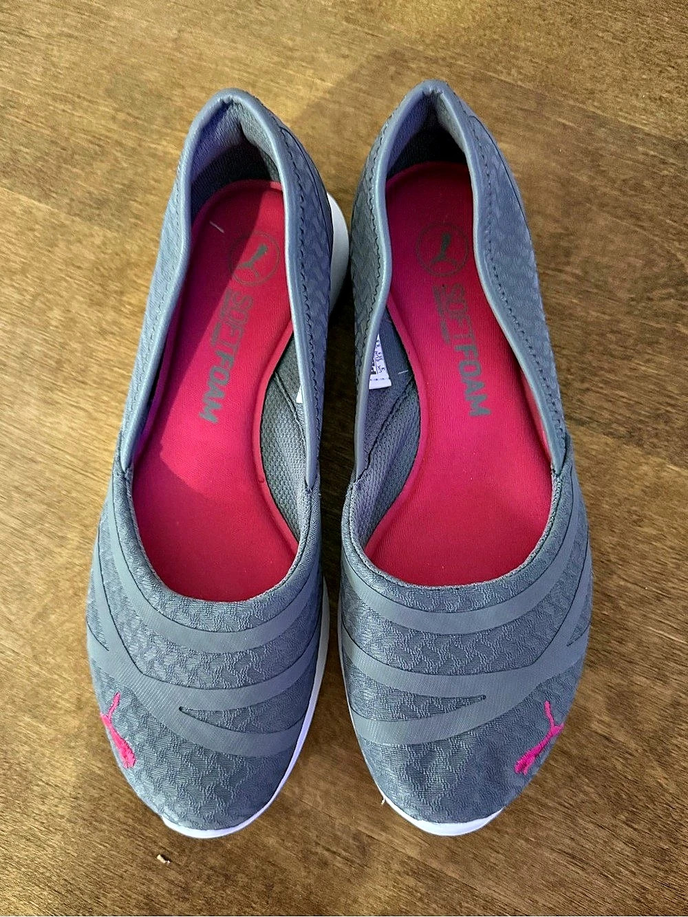 Puma Athletic Shoes Gray & Pink US 5.5